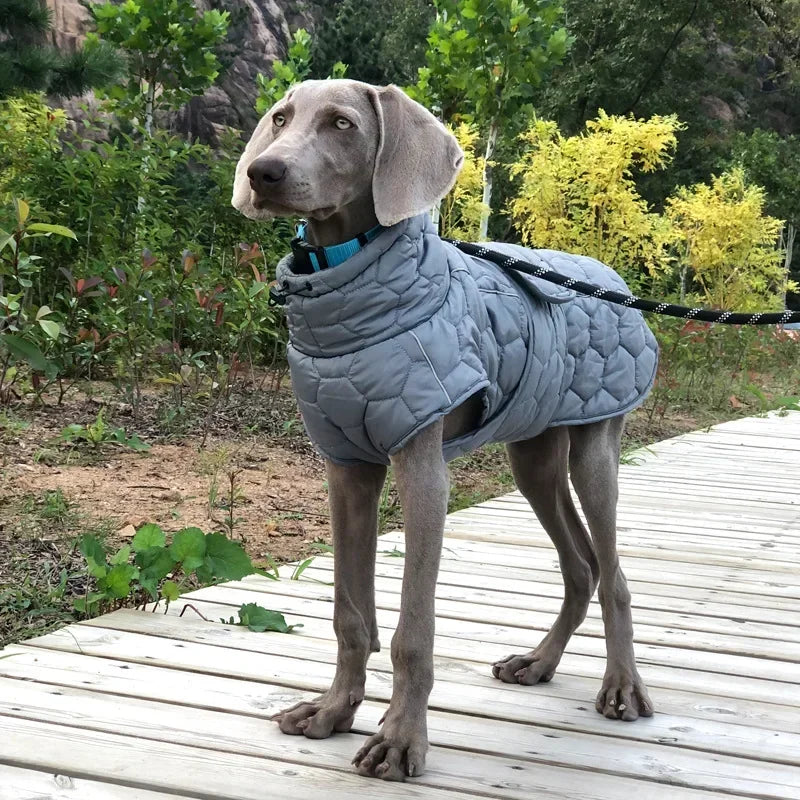 Winter Warm Dog Coat Reflective Snowsuit For Outdoor Use