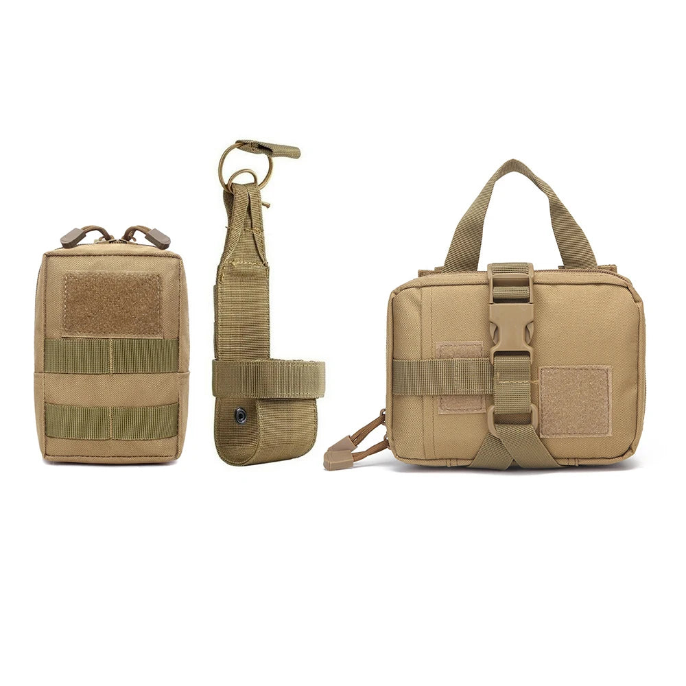 Dog Military Bags Set Molle Pouches Belt Attaching on Harness Sticker Military Dog Training Bags For Large Dogs Accessories