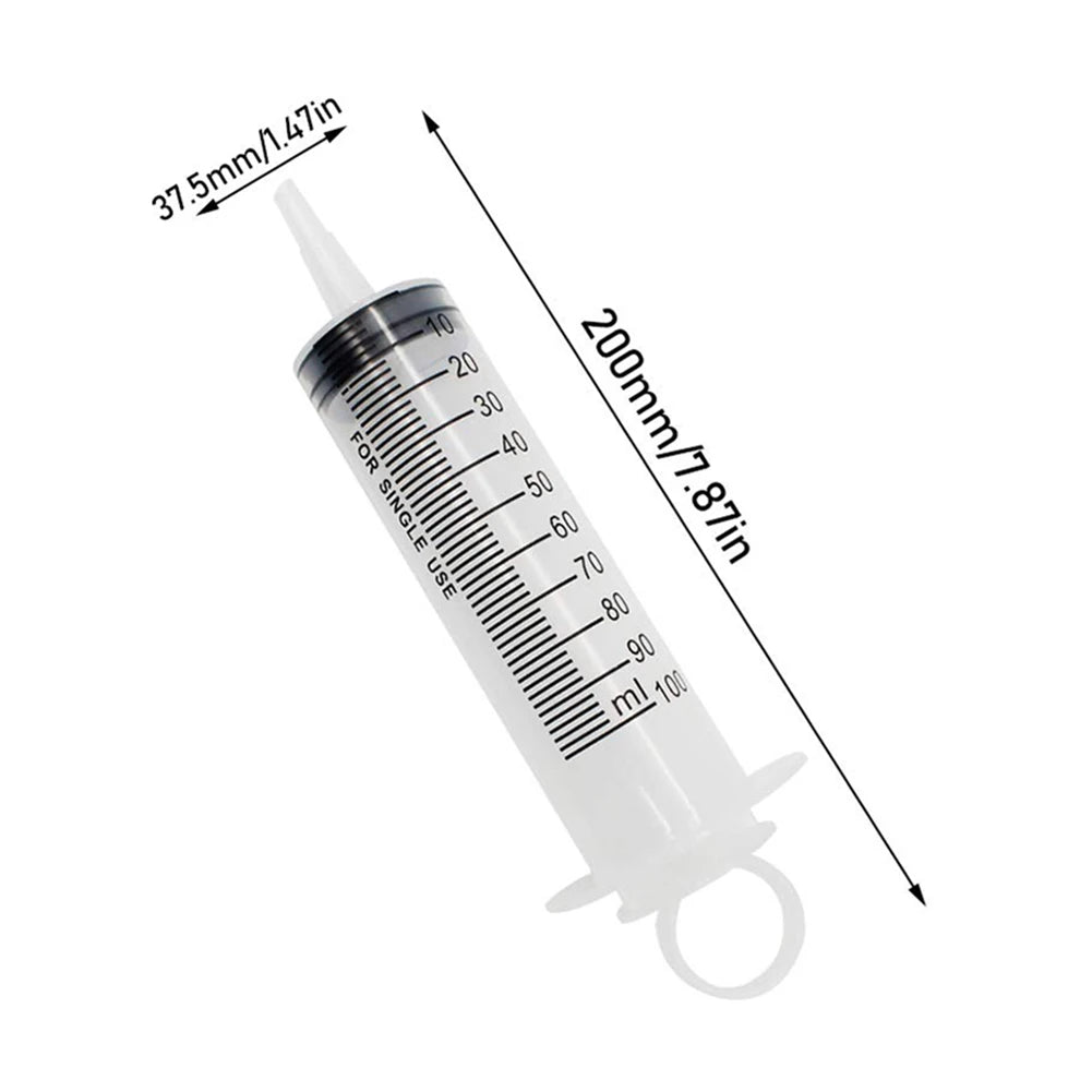 1-20PCS 20/60/100/150ml Plastic Syringe Reusable Pump Measuring Seringue Tube for Pet Feeding Car Liquid Oil Glue Applicator