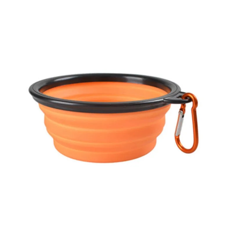 Portable Collapsible Pet Food Bowl TPR Silicone For Travel