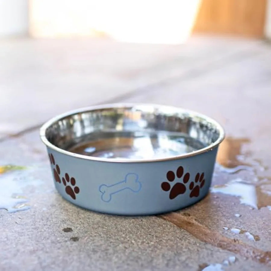 Stainless Steel Dog Cat Bowls Spill Proof Hygienic Eating Surface