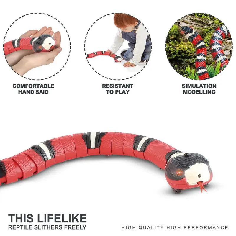 NONECN Smart Sensing Snake Interactive Cat Toy For Pets