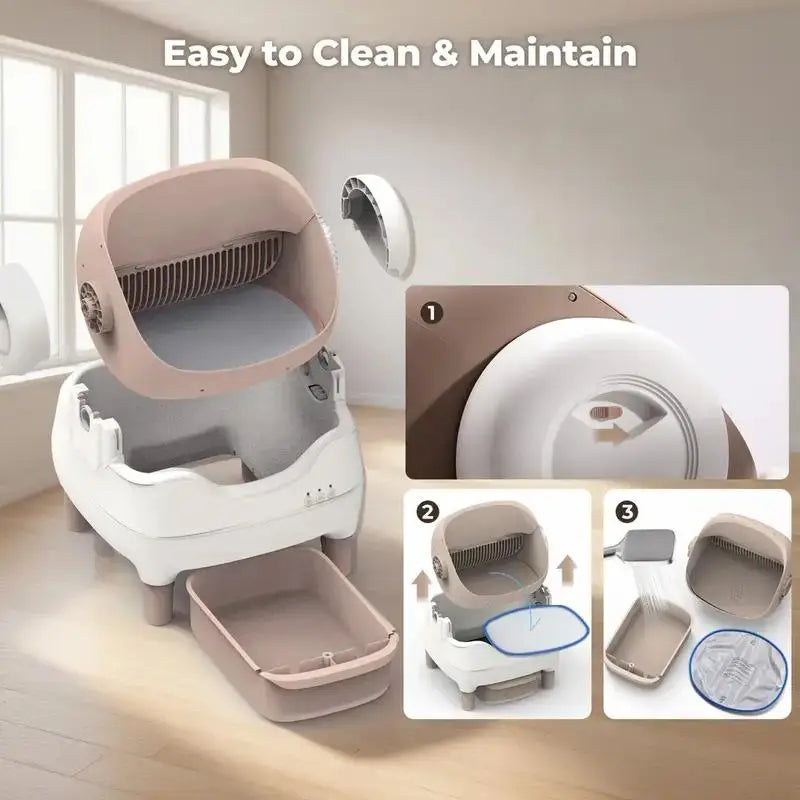 NestPawly Smart Self Cleaning Cat Litter Box With App Control