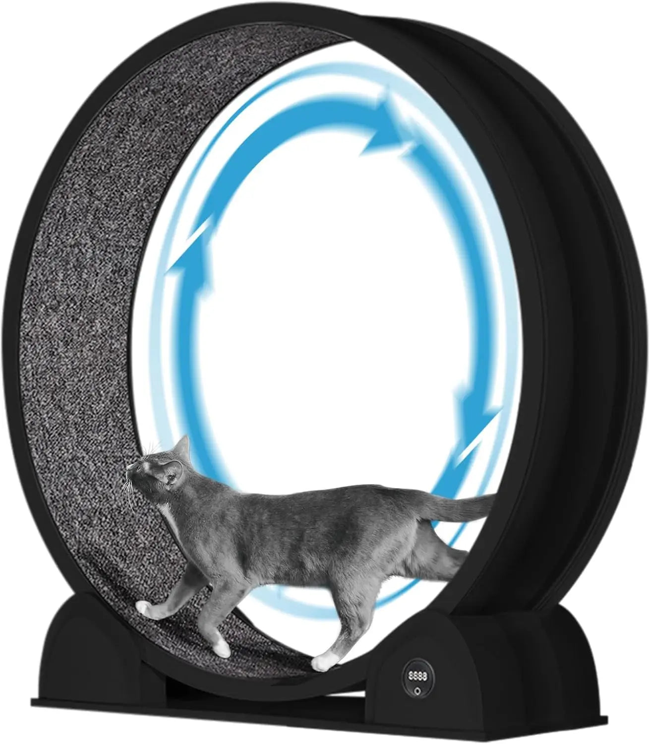 HiMISSCN Cat Exercise Wheel Indoor Quiet Treadmill With Pedometer