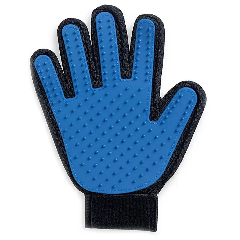 Pet Silicone Grooming Gloves Hair Remover for Cats and Dogs