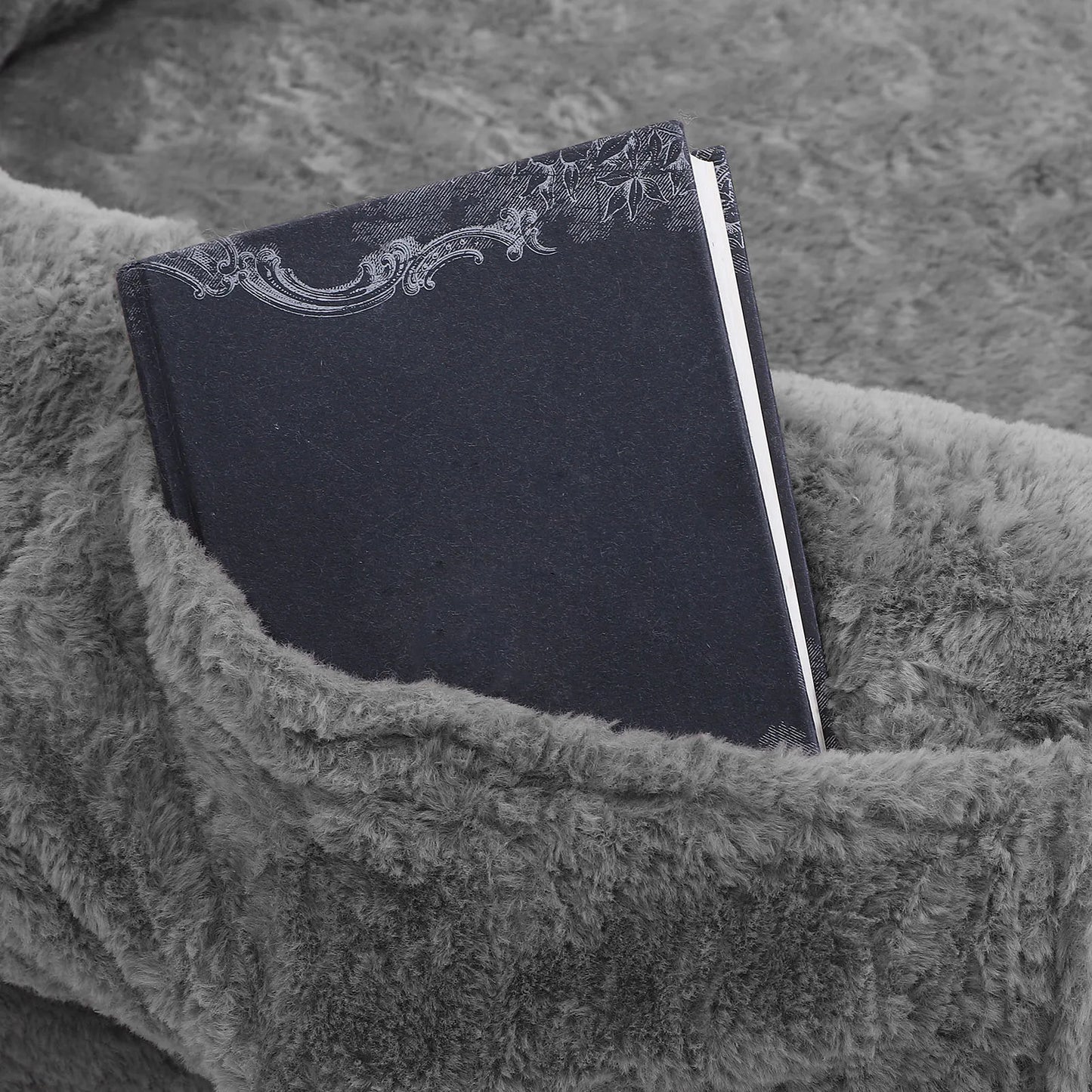 Washable Faux Fur Human Dog Bed Orthopedic Napping Mat
