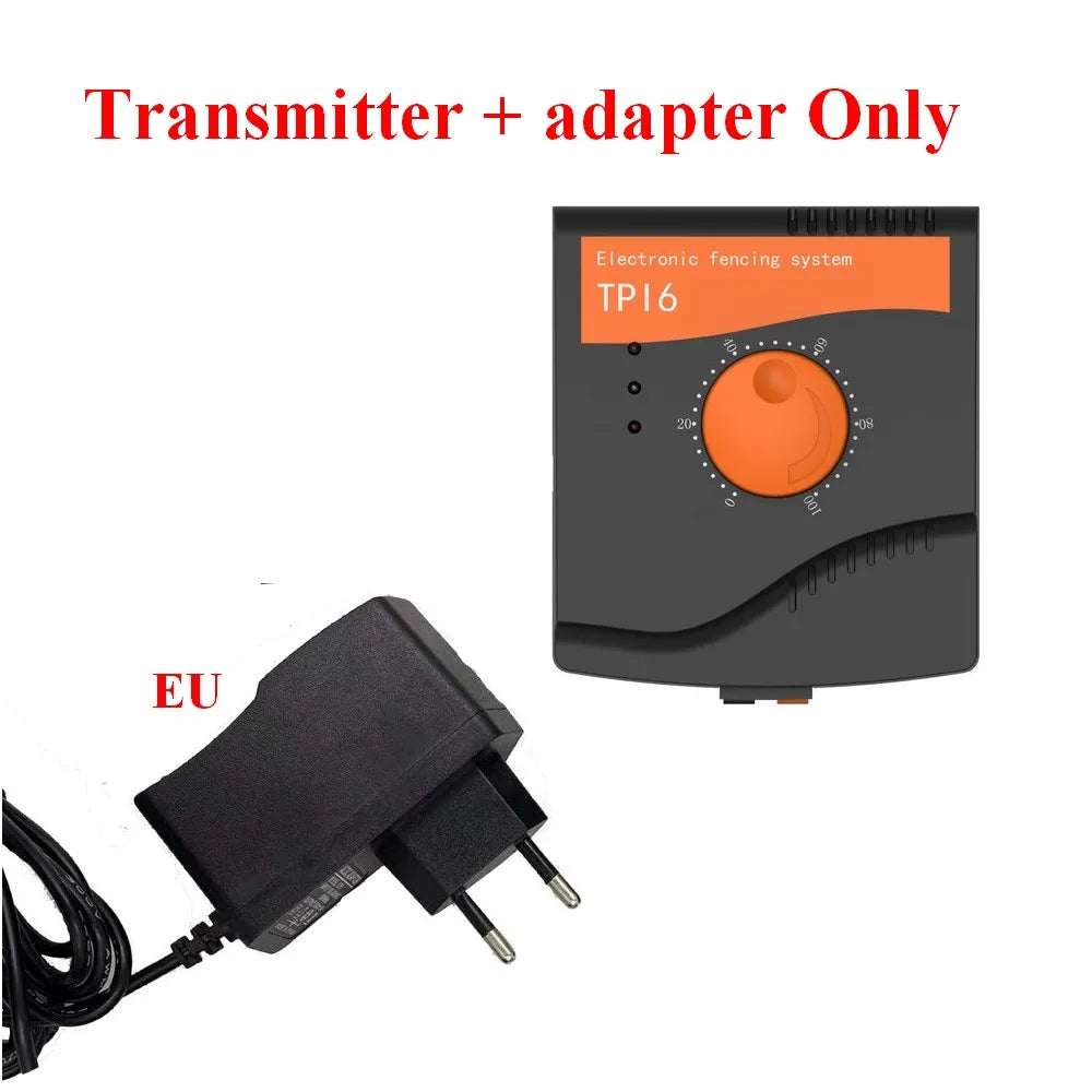 TP16 Dog Electric Fence, Rechargeable Waterproof, 6 Level, Dog Wired Fence Containment, Pet Training Collar, Anti Run Away