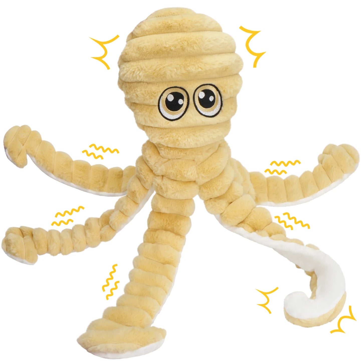 Squeaky Plush Dog Toy For Interactive Chewing And Teething
