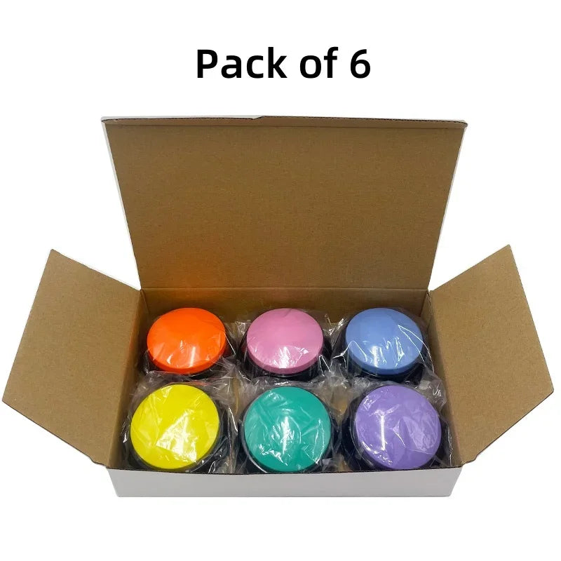 Dog Communication Buttons Voice Recording For Training 8 Pack 30 Second Playback