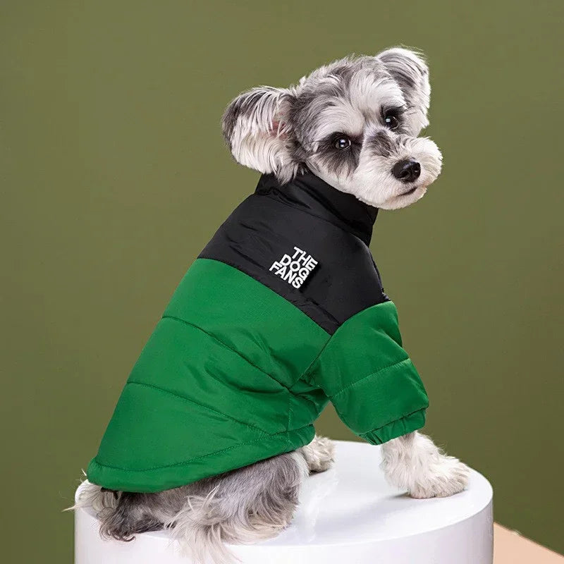 Winter Embroidered Dog Coat For Pets Thickened Warm Clothing