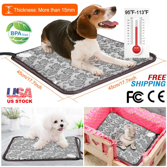 Pet Heating Pad Dog Cat Electric Heating Mat