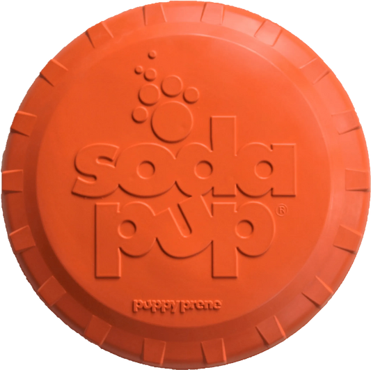 Bottle Top Flyer Durable Rubber Retrieving Frisbee