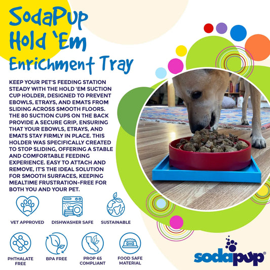 Hold 'em Suction Cup Holder for Dog Bowls & Lick Mats
