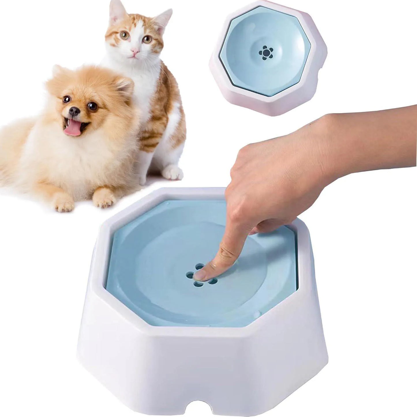 Dog Water Bowl Splash Free Pet Water Feeder For Travel