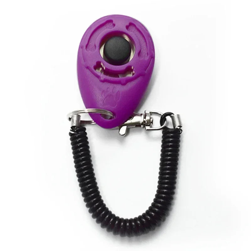 2 In 1 Dog Training Clicker With Adjustable Wrist Strap
