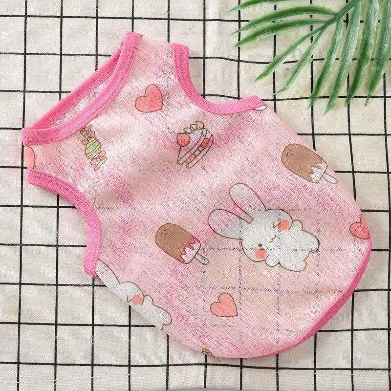 Sunscreen Cat Vest Summer Pet Clothing Breathable Ultra Thin