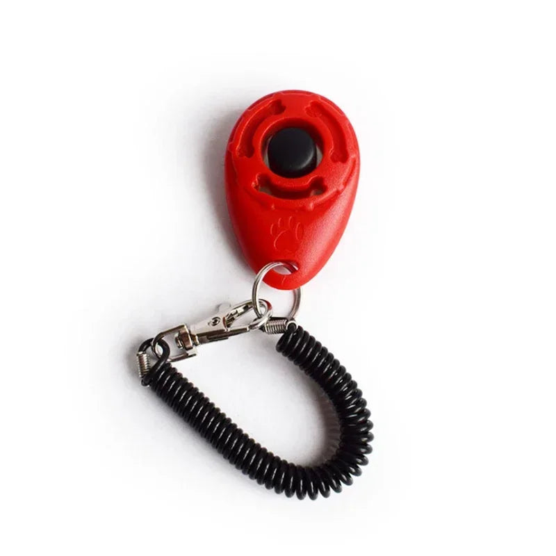 2 In 1 Dog Training Clicker With Adjustable Wrist Strap