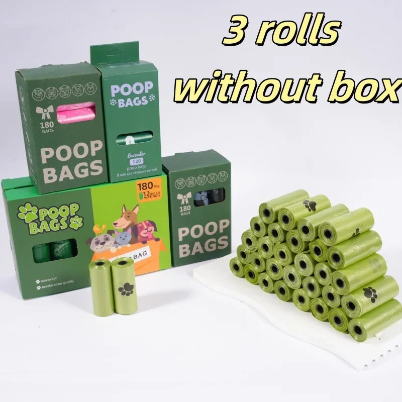 NONEDog Litter Poop Bags 180 Count Super Thick Leak Proof