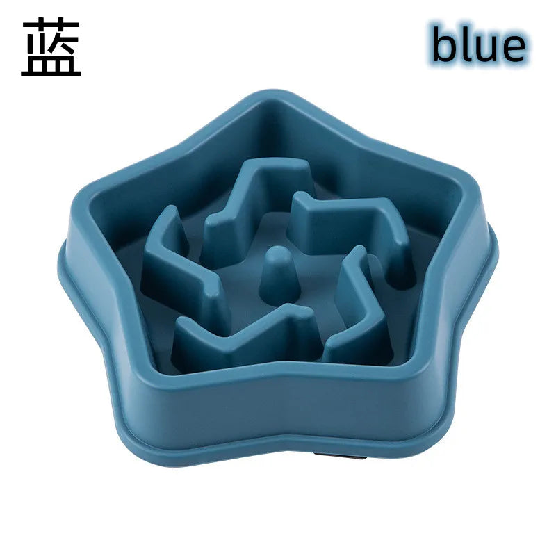 Slow Feeder Dog Cat Bowl Anti Choking Non Slip Plastic
