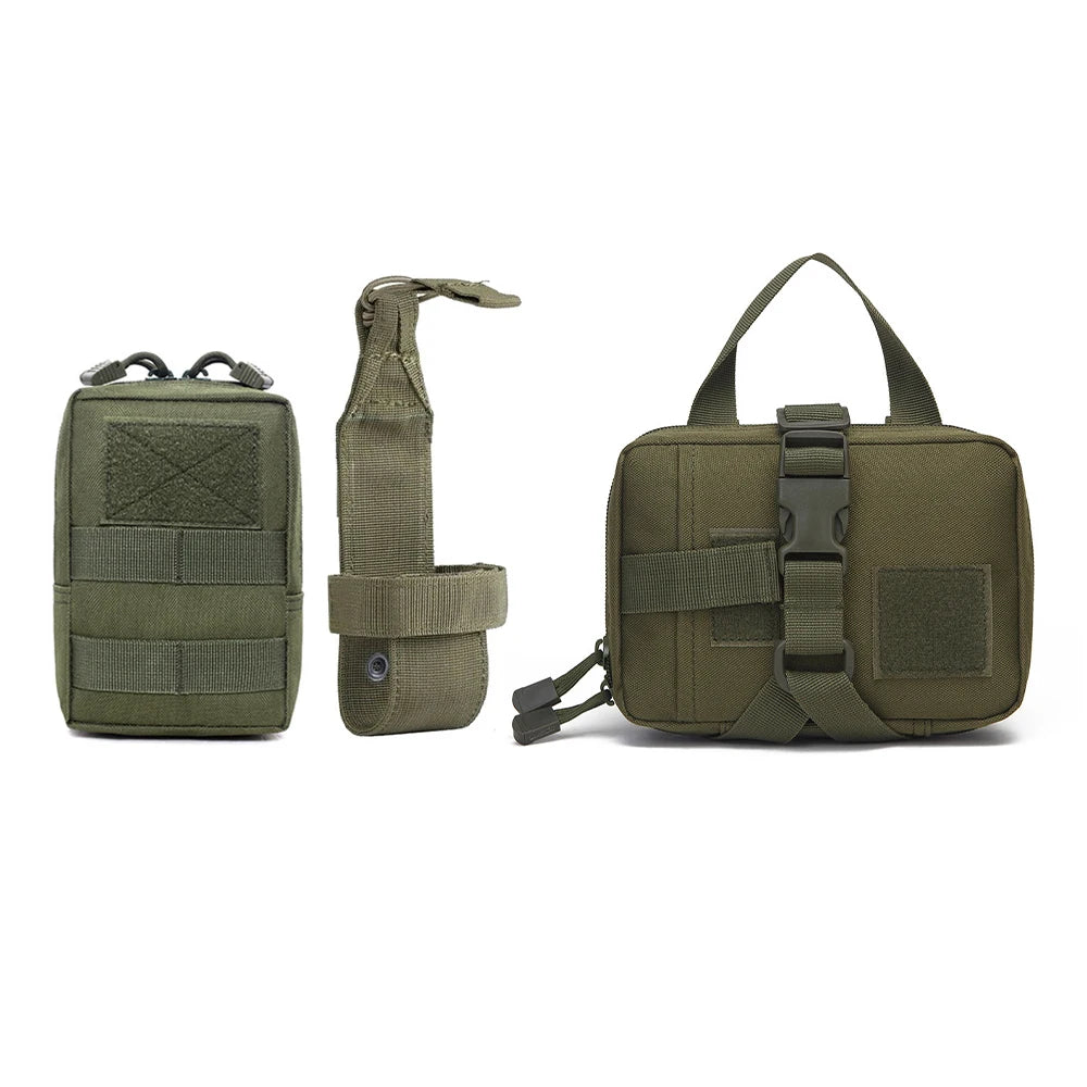 Dog Military Bags Set Molle Pouches Belt Attaching on Harness Sticker Military Dog Training Bags For Large Dogs Accessories