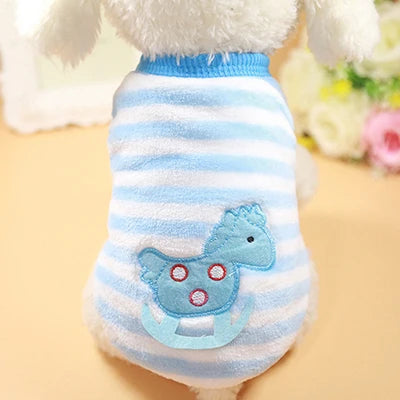 Kajipet Soft Flannel Winter Puffer Vest For Small Dogs And Cats