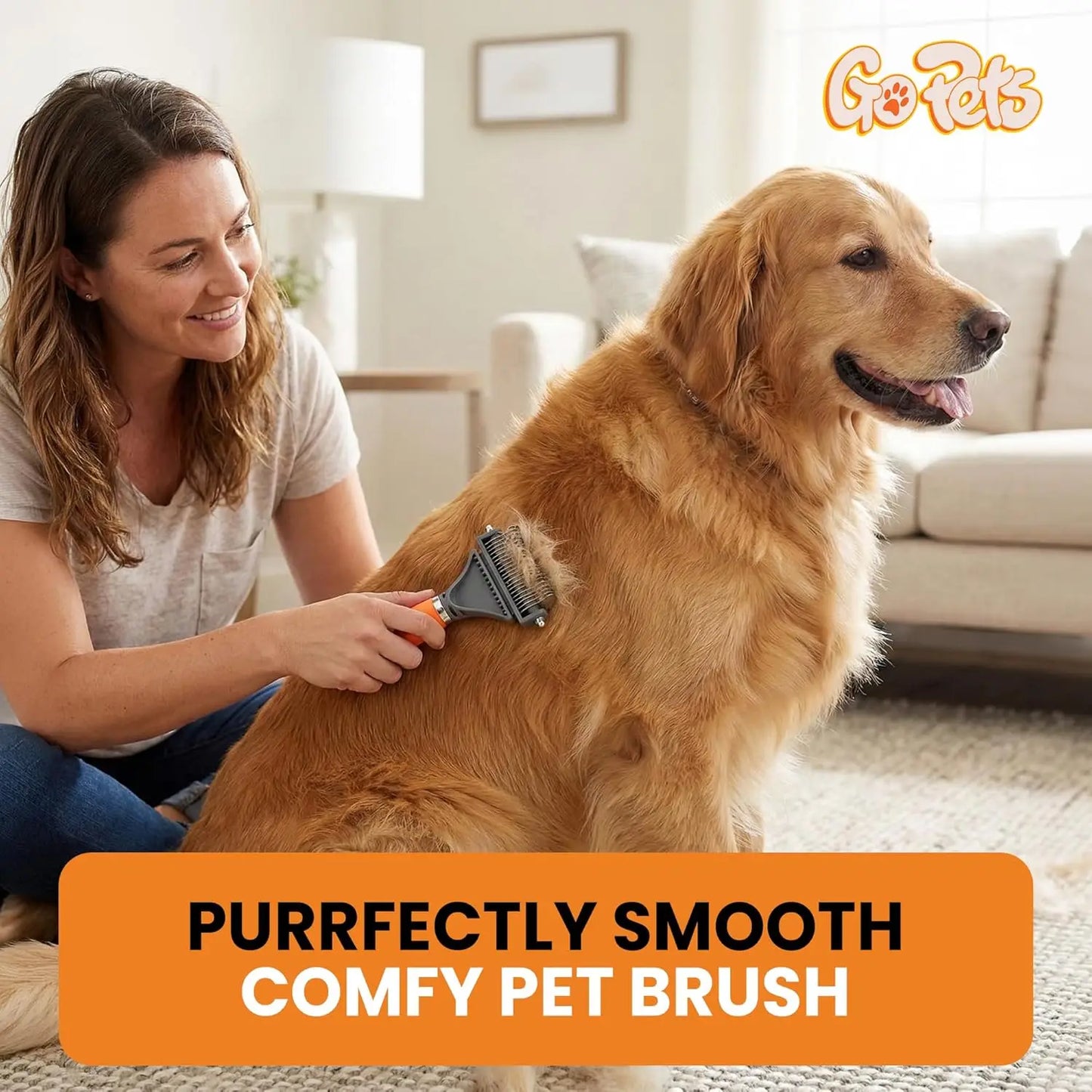 Two In One Dog And Cat Dematting Comb Deshedding Brush