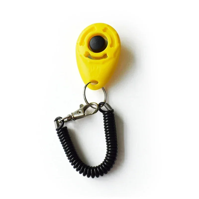 2 In 1 Dog Training Clicker With Adjustable Wrist Strap