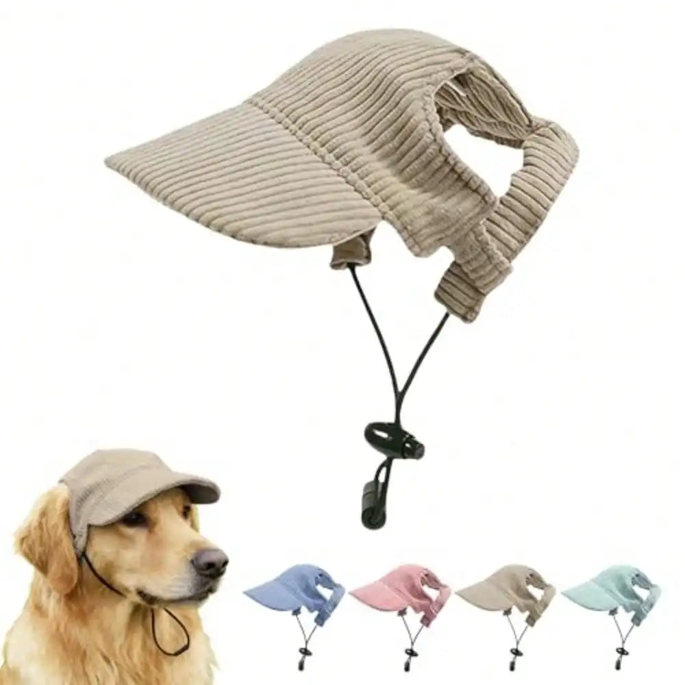 Pet Ear Holes Baseball Cap Sun Visor For Dogs And Cats