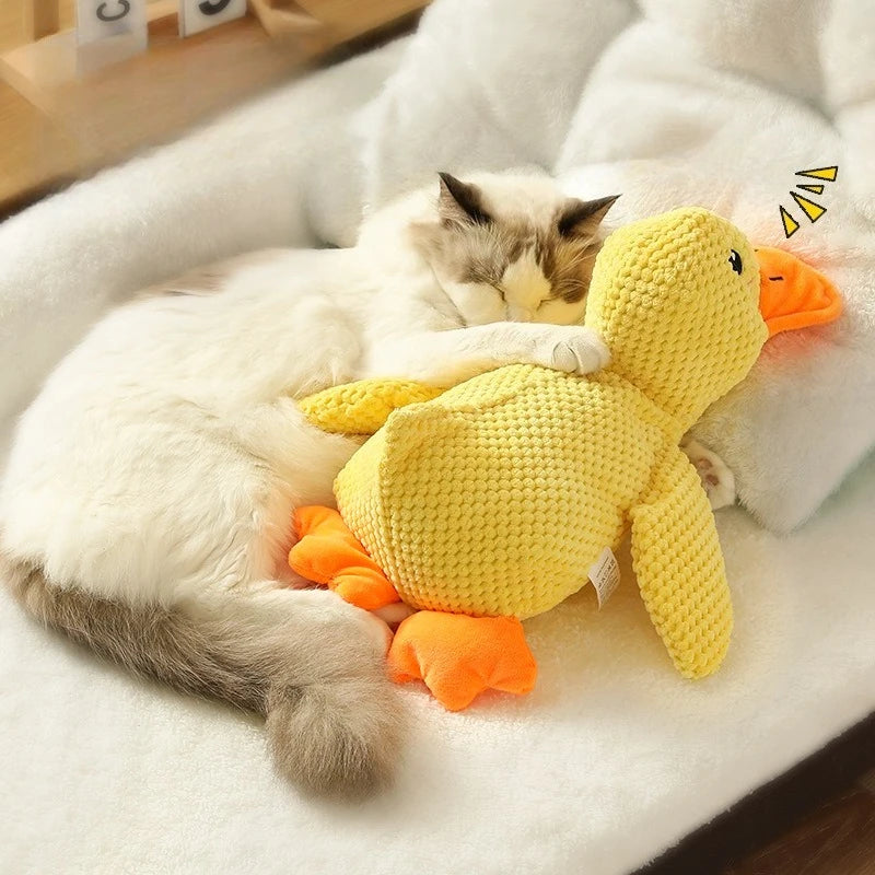 Xmsj Duck Dog Toy Plush Chewing Durable With Sound