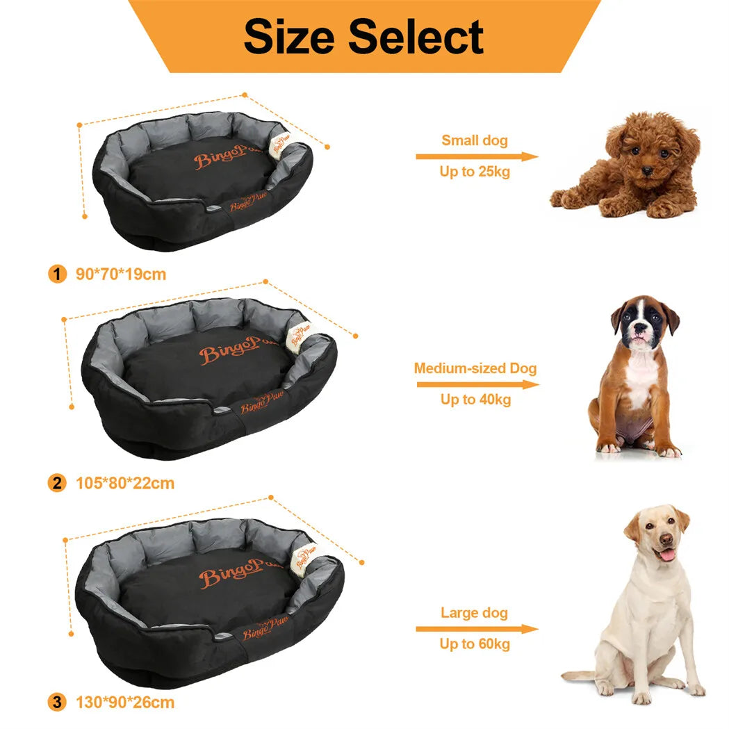 BORWART CN Orthopedic Sofa Dog Bed Waterproof Washable Removable Cushion