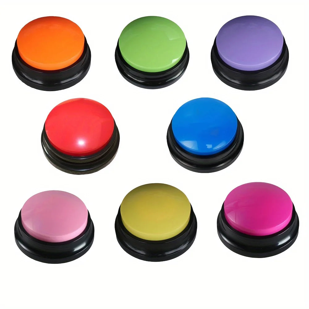 Dog Communication Buttons Voice Recording For Training 8 Pack 30 Second Playback