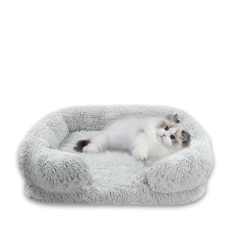 Orthopedic Thickened Dog Bed For Large Dogs With Plush Cover