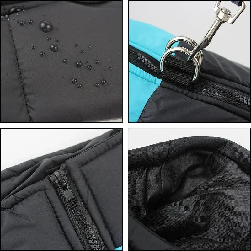 Waterproof Warm Dog Coat Padded Winter Jacket For Dogs