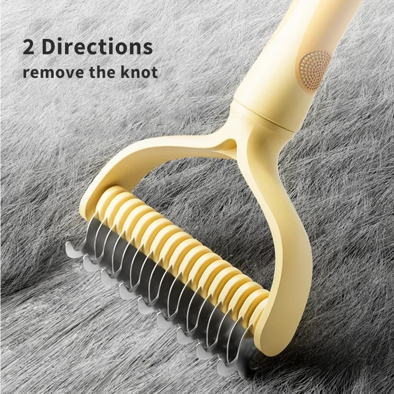 Cat Fur Knot Cutter Hair Removal Comb For Pet Grooming