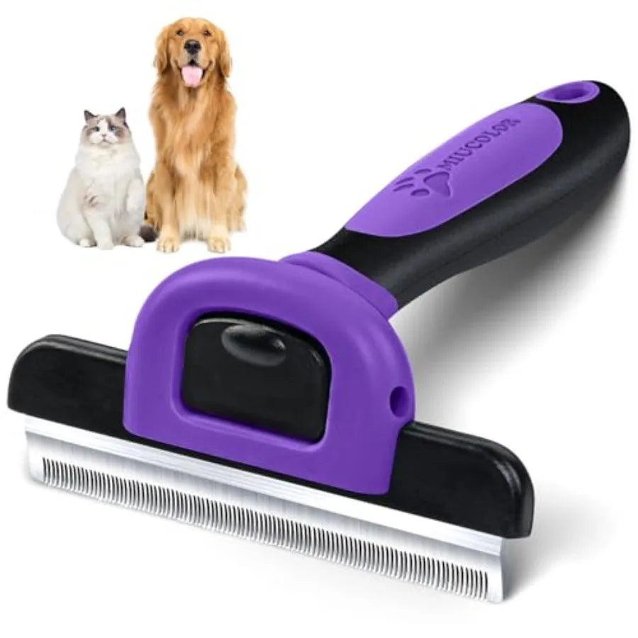 Stainless Steel Pet Grooming Deshedding Brush For Dogs And Cats