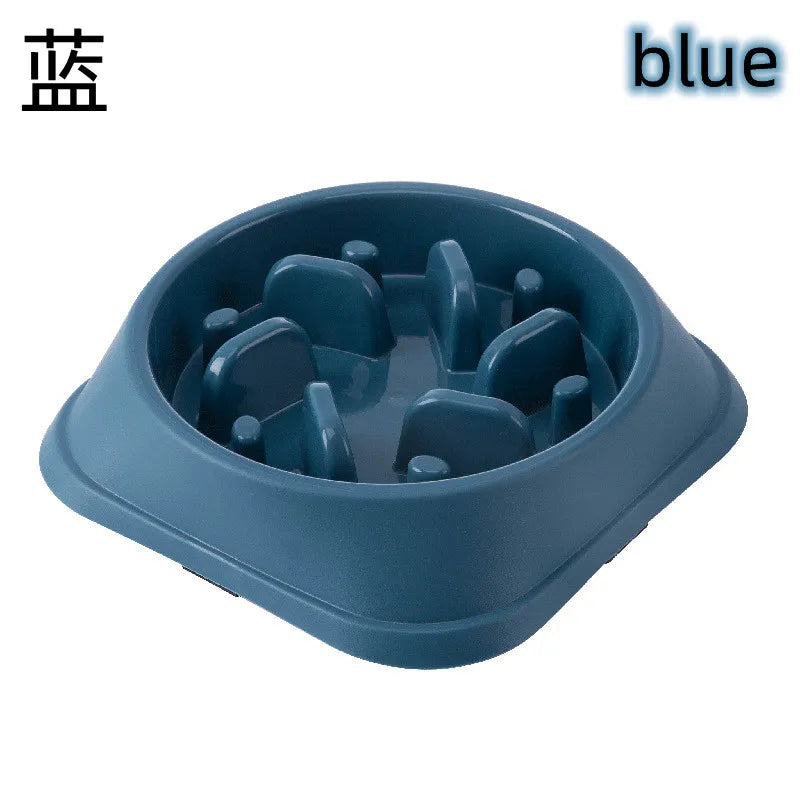 Slow Feeder Pet Bowl For Cats And Dogs NonSlip AntiChoking
