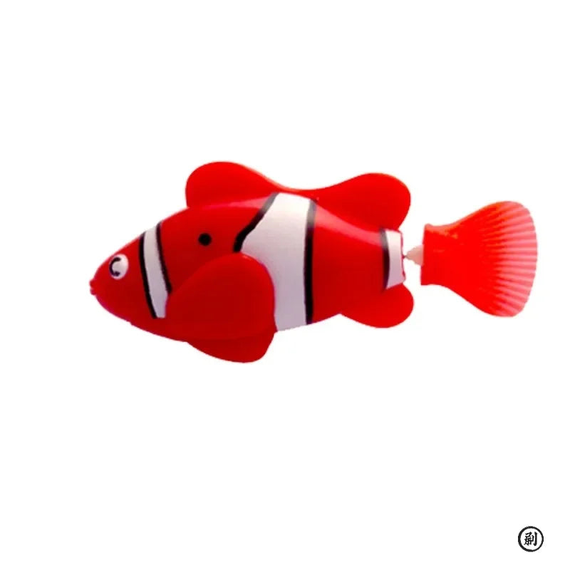 Cat Toy LED Inductive Interactive Swimming Robot Fish Toys Glowing Electric Fishs Stimulate Kitten Hunting Instinct Pet Products