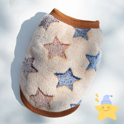Kajipet Soft Flannel Winter Puffer Vest For Small Dogs And Cats