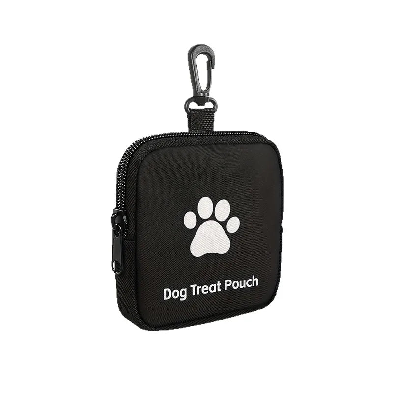 Linen Portable Dog Treat Bag for Training and Outdoor Walks