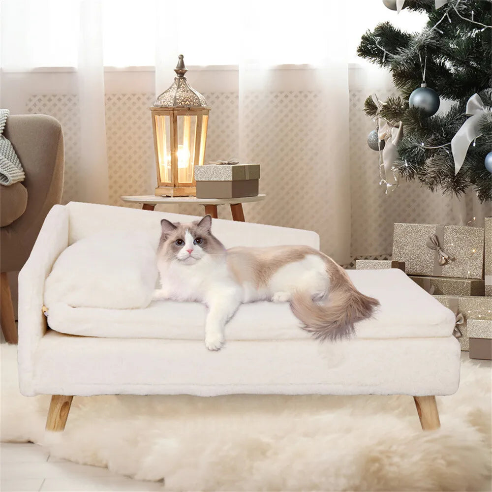 Borwart CN Luxury Elevated Dog Sofa Bed With Backrest