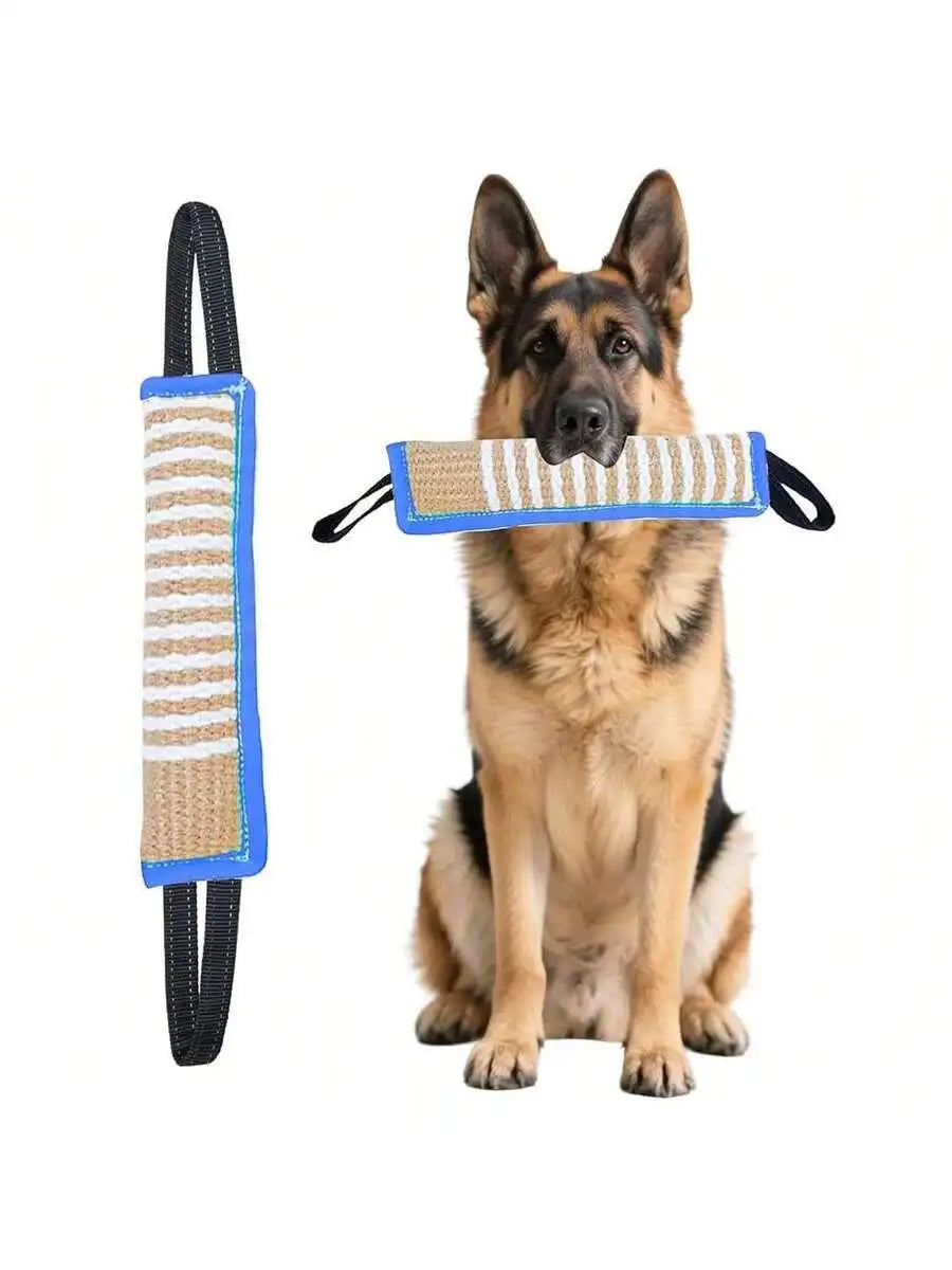 Durable Dog Tug Toy Squeaky With Two Handles For Training