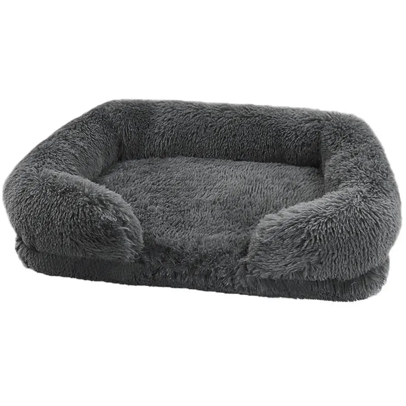 Orthopedic Thickened Dog Bed For Large Dogs With Plush Cover
