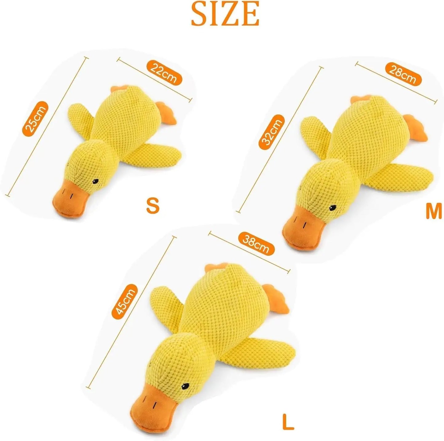 Xmsj Duck Dog Toy Plush Chewing Durable With Sound
