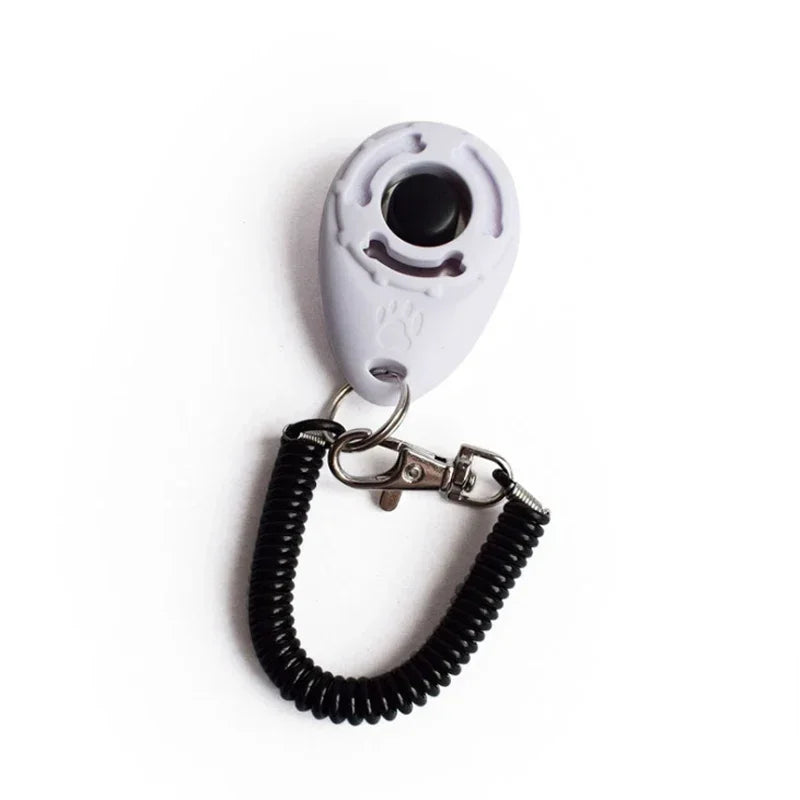 2 In 1 Dog Training Clicker With Adjustable Wrist Strap