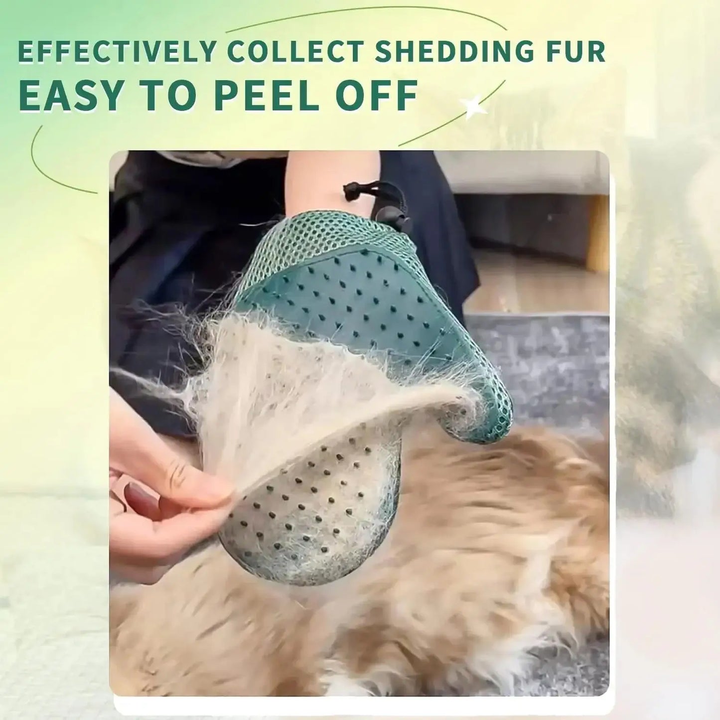 2 In Cat Hair Glove For Pet Fur Removal Grooming