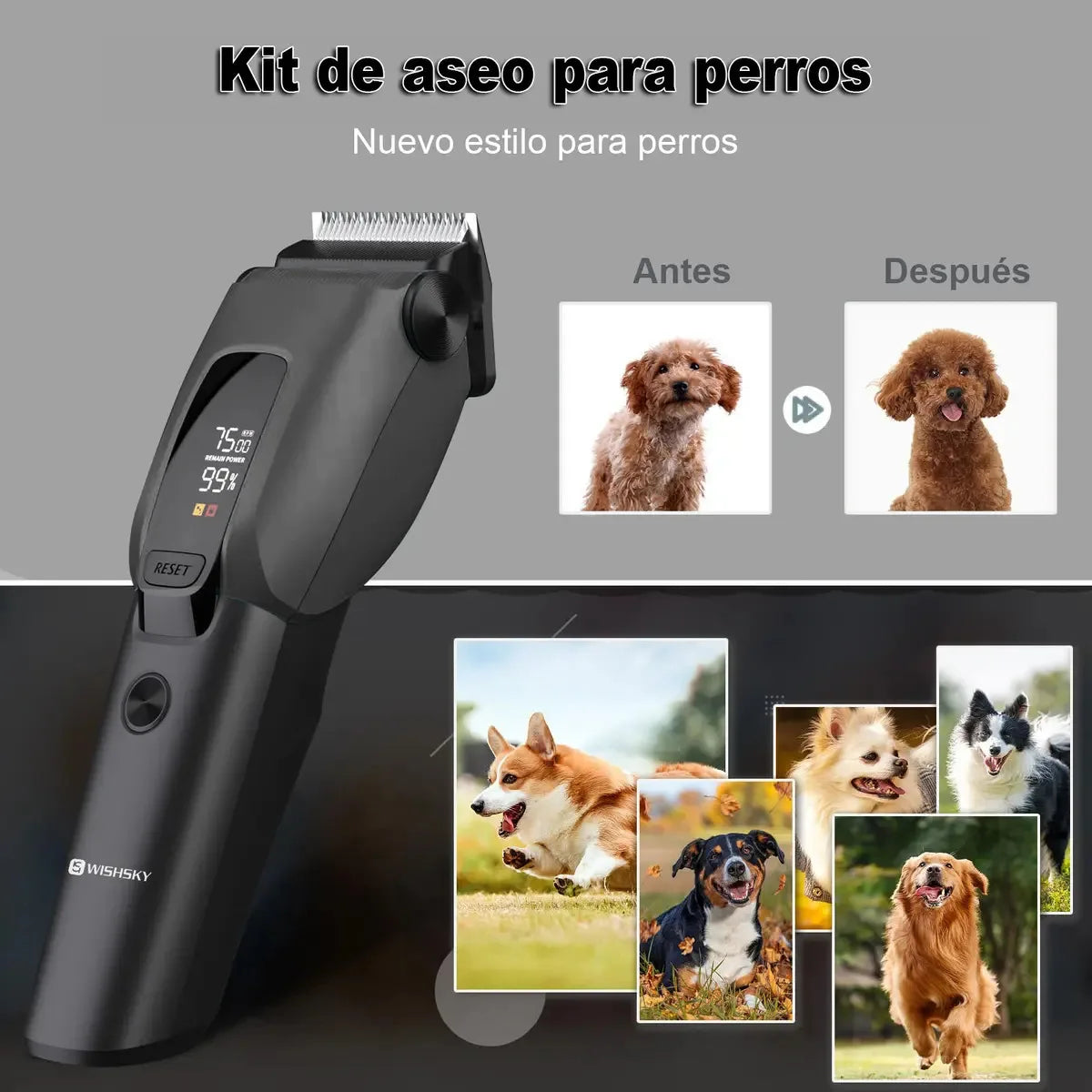 Skin Friendly Lightweight Dog And Cat Grooming Clippers