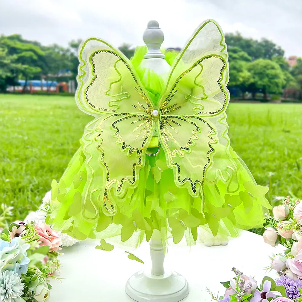 Lace Princess Silk Pet Dress For Dogs