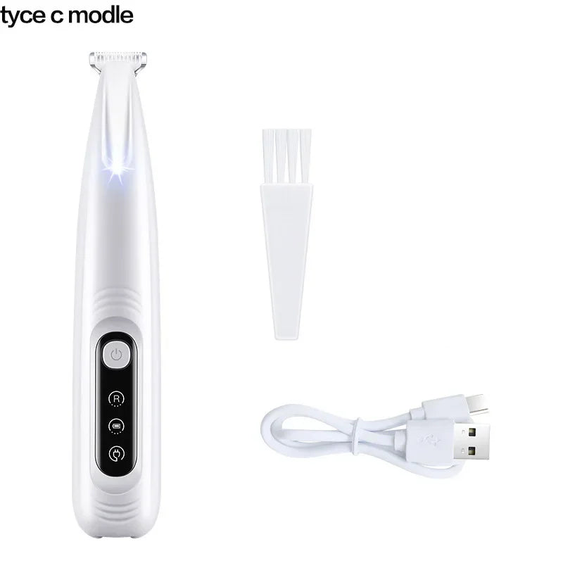 LED Waterproof Dog Paw Trimmer With Widened Blade