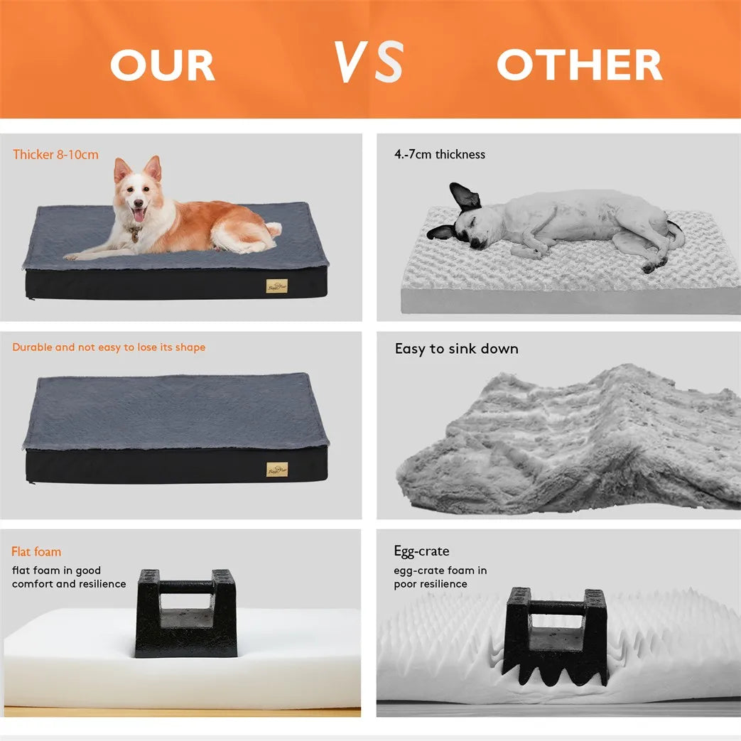 BORWART CN Orthopaedic Dog Bed Waterproof Cushion 2 In 1 Removable Cover