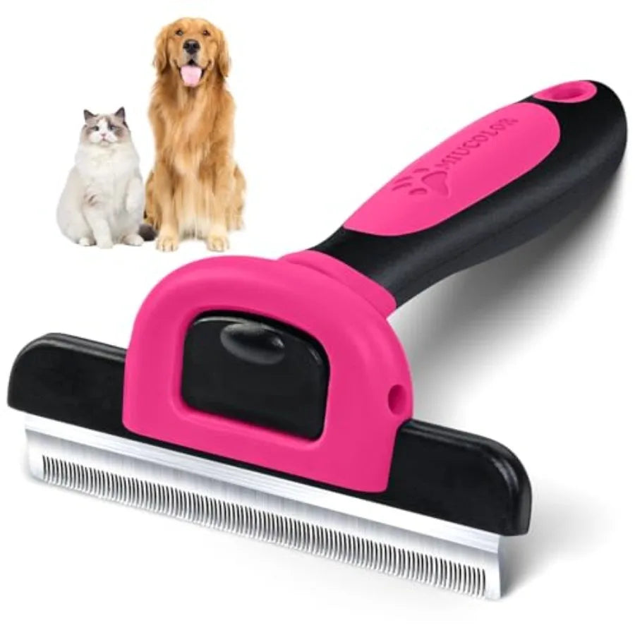 Stainless Steel Pet Grooming Deshedding Brush For Dogs And Cats